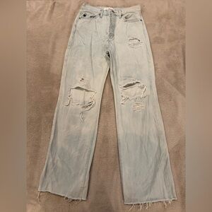 KanCan Light Blue Distressed Women Jeans 7/27